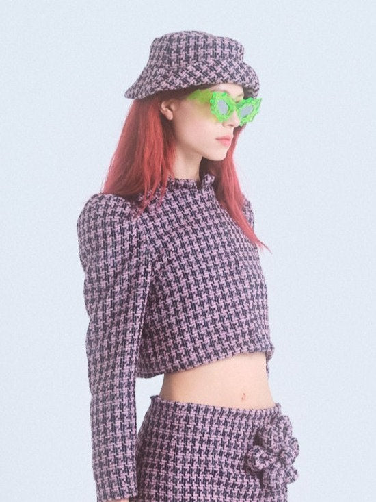 Neon Green + Mirror Lenses Spike Sunglasses