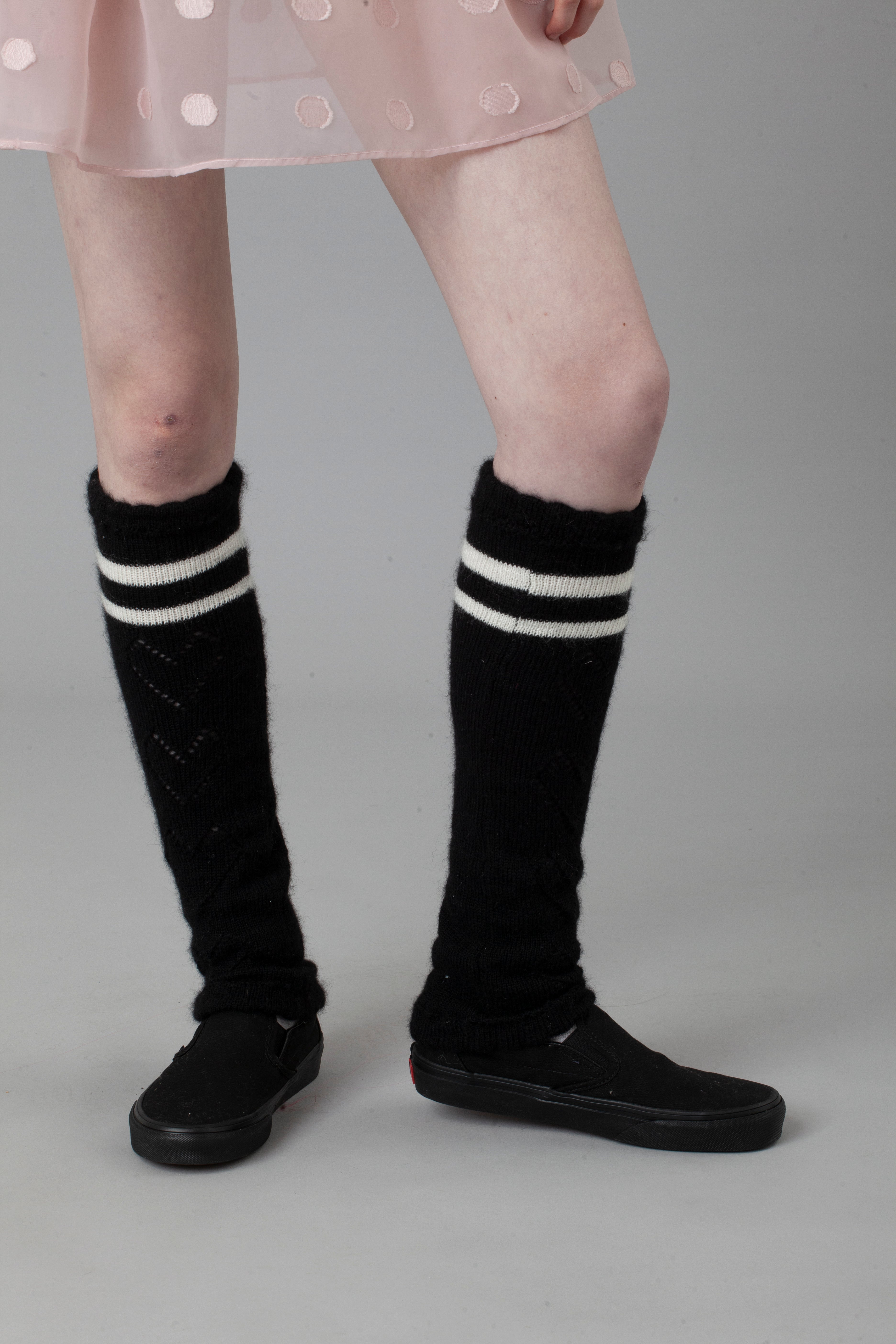 Lily Legwarmers Black White