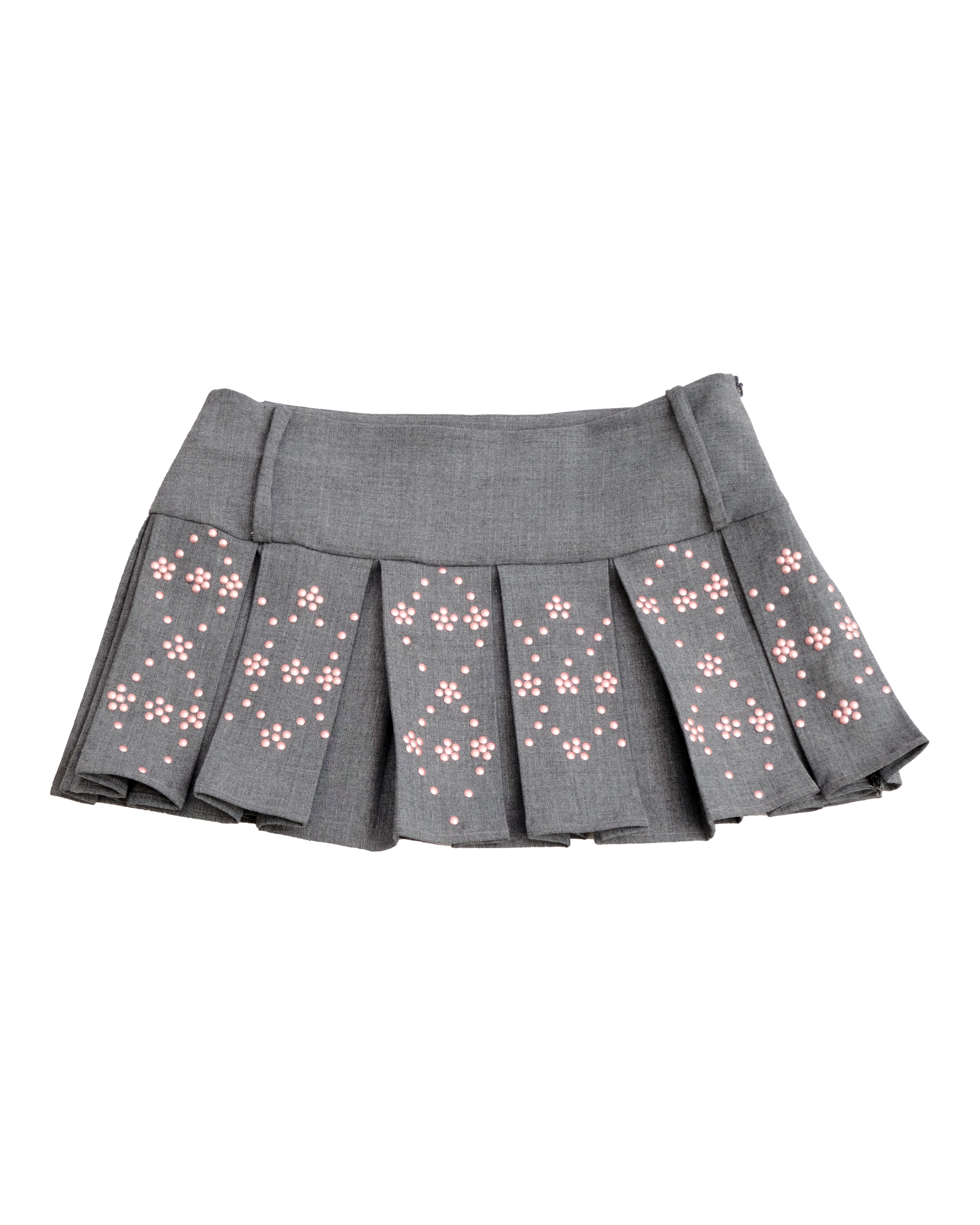 Sam Pleated Skirt Pink Argyle