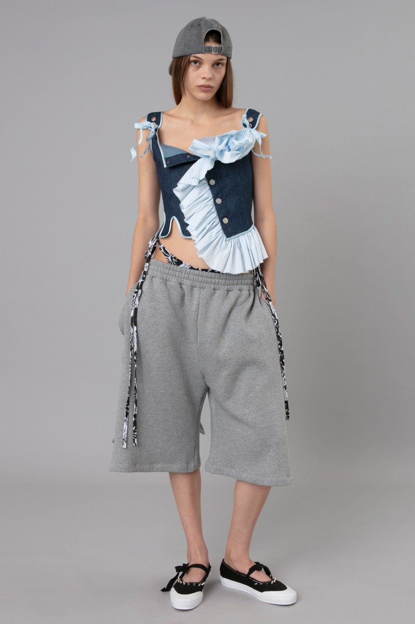 Pici Bow Shorts Grey
