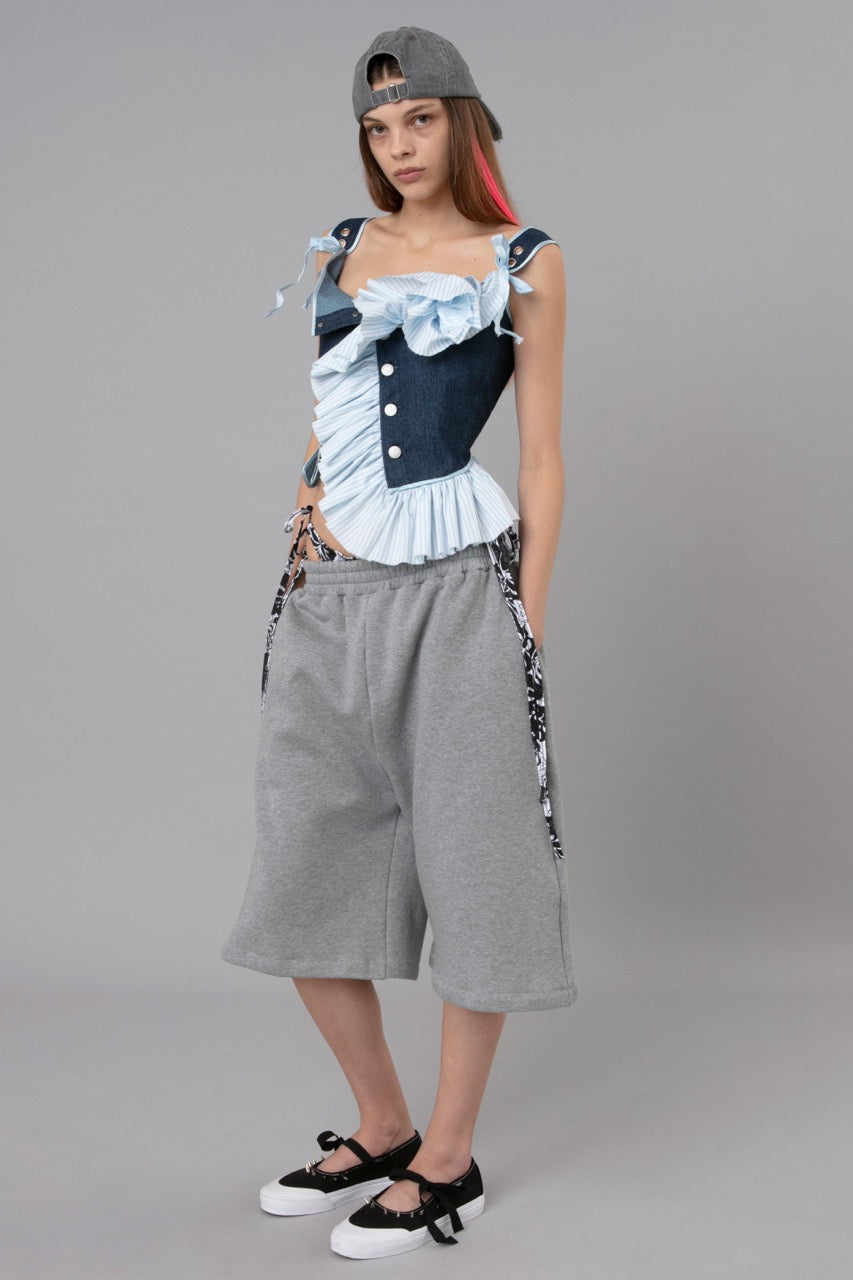 Pici Bow Shorts Grey