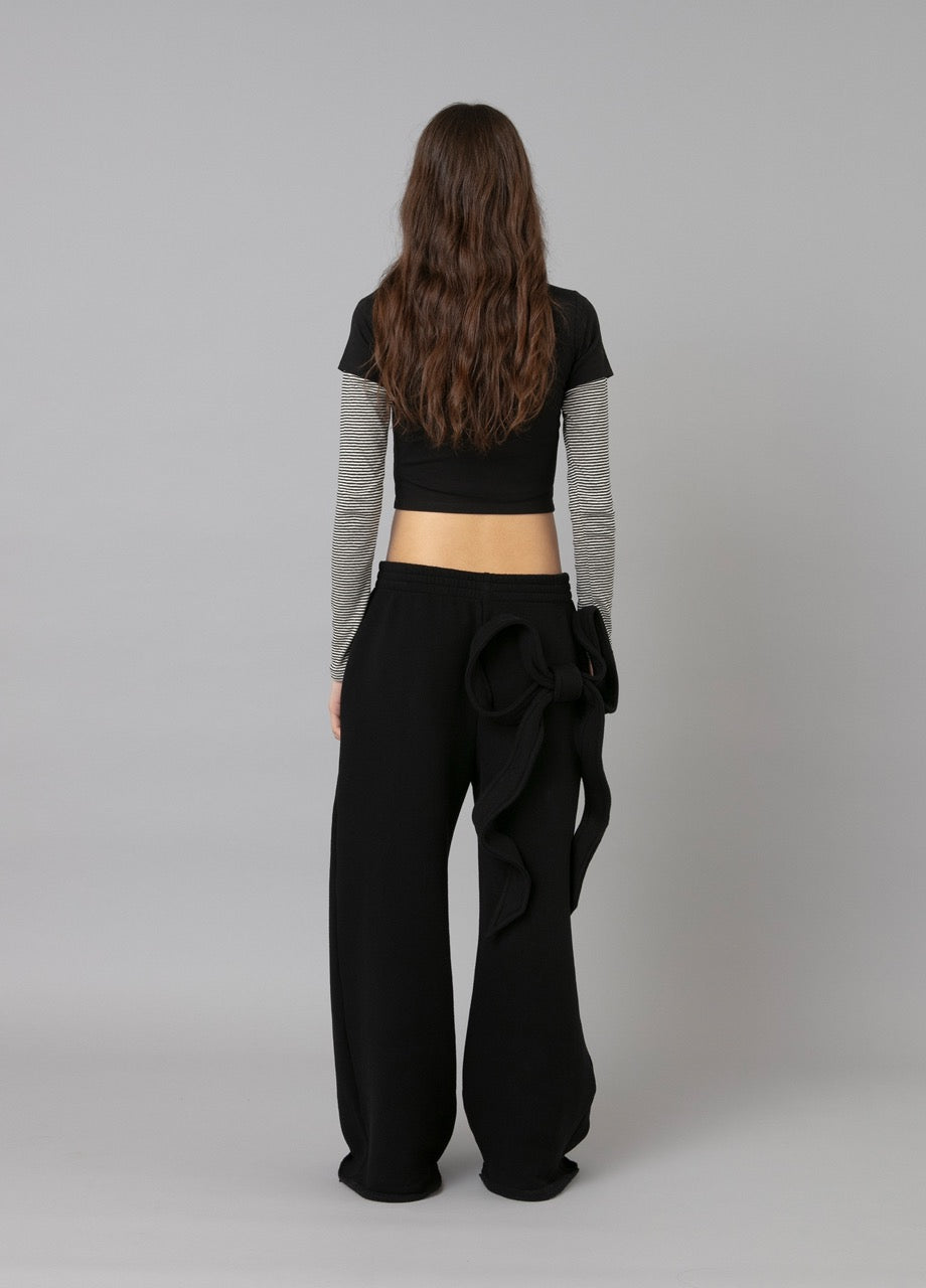 Picina Bow Pants Black