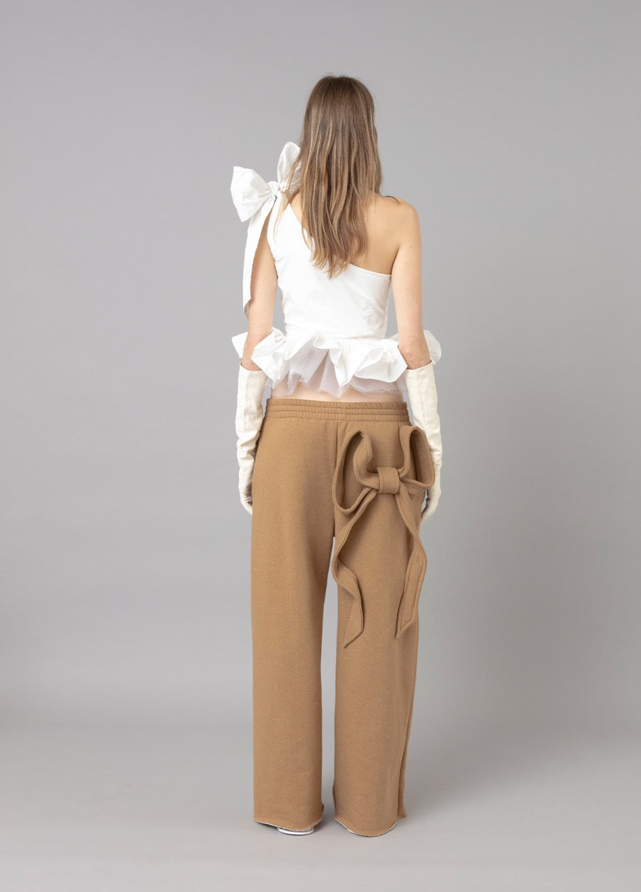 Picina Bow Pants Brown