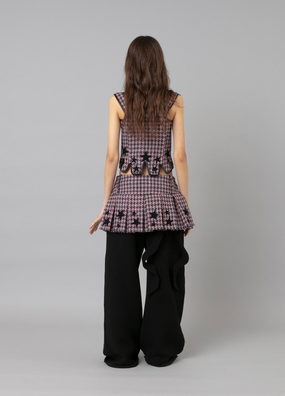 Sam Pleated Skirt Tweed
