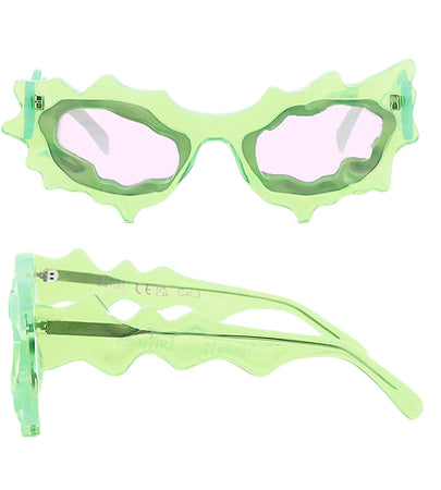 Green and Pink Spike Sunglasses