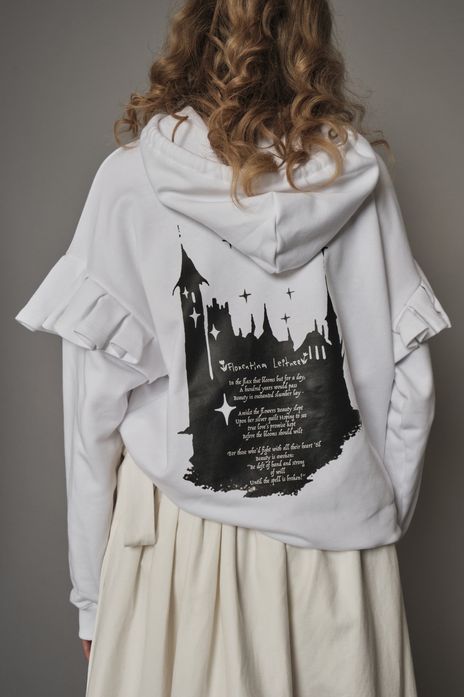 Henrike Hoodie Castle print