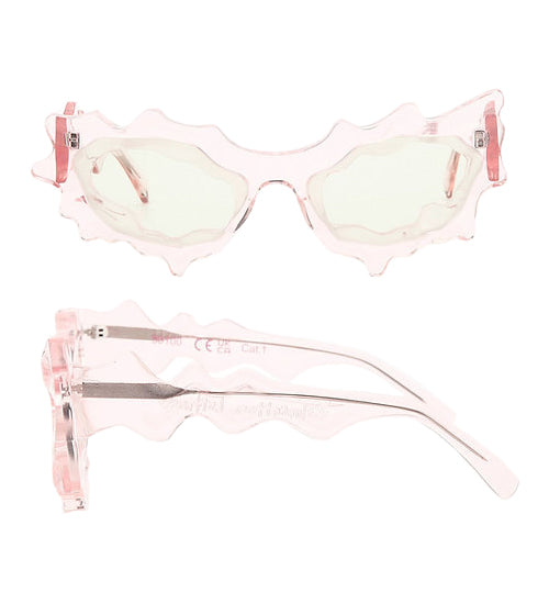 Pink and Green Spike Sunglasses