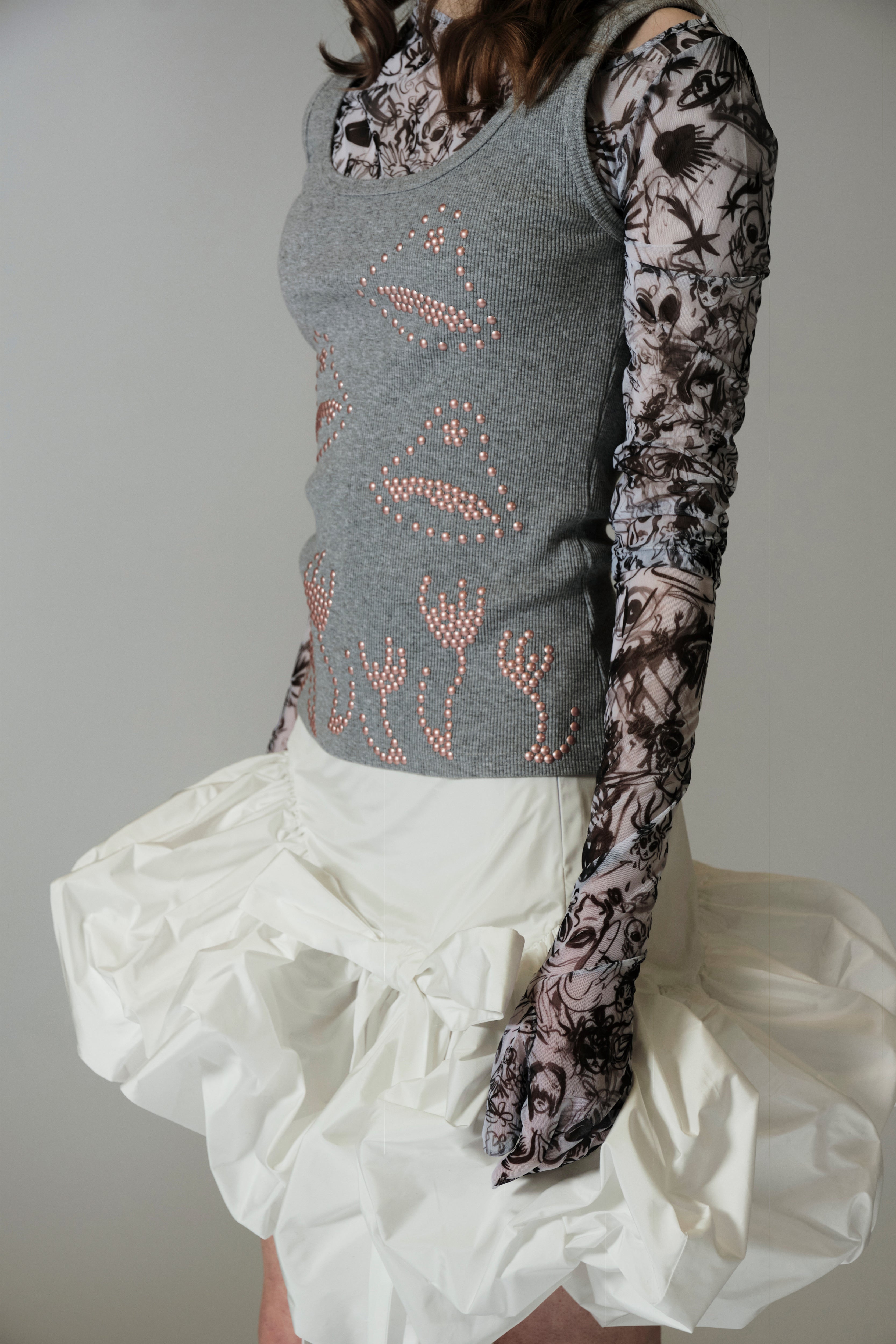 Glora Gloves white sketchbook print